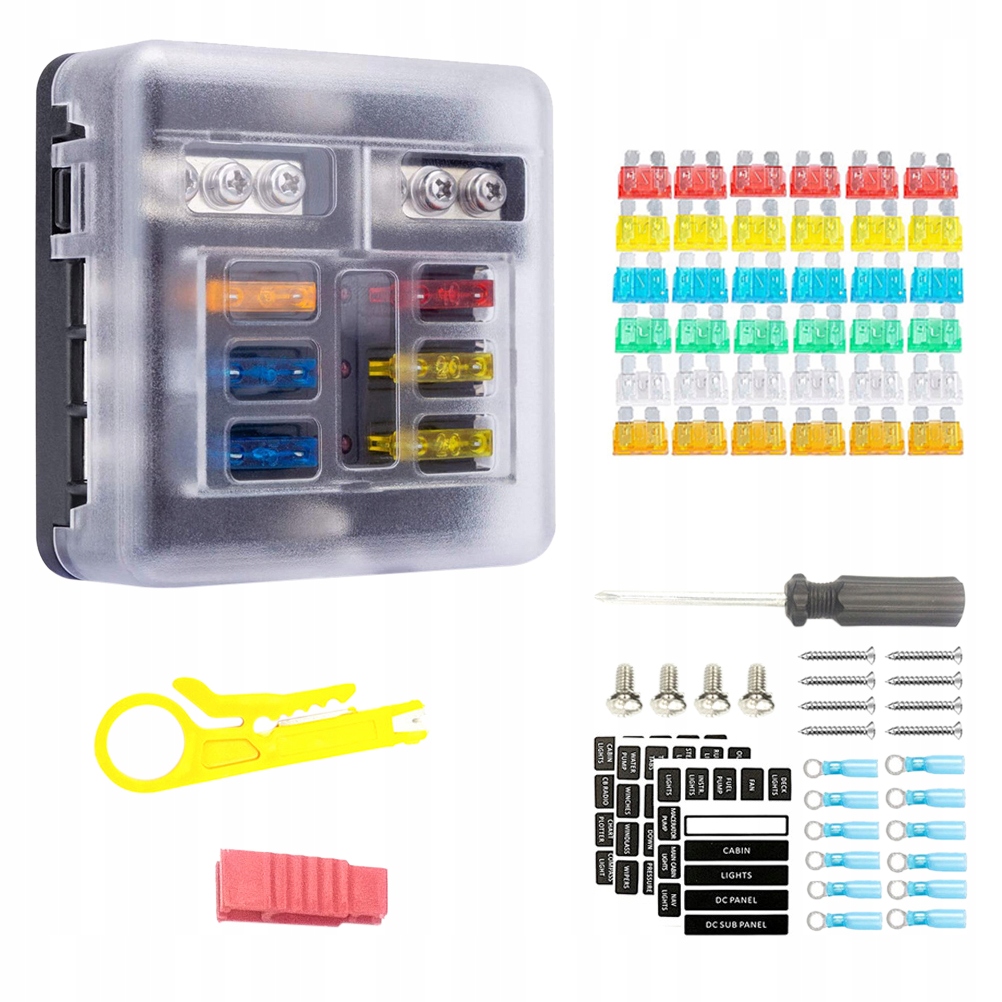4-смугова коробка запобіжників 6-смугова коробка запобіжників тримач запобіжника