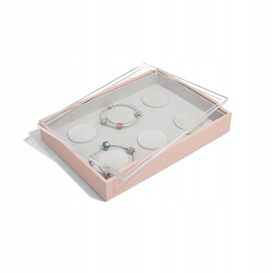 Organizér na 6 Náramků růžový Classic Stackers