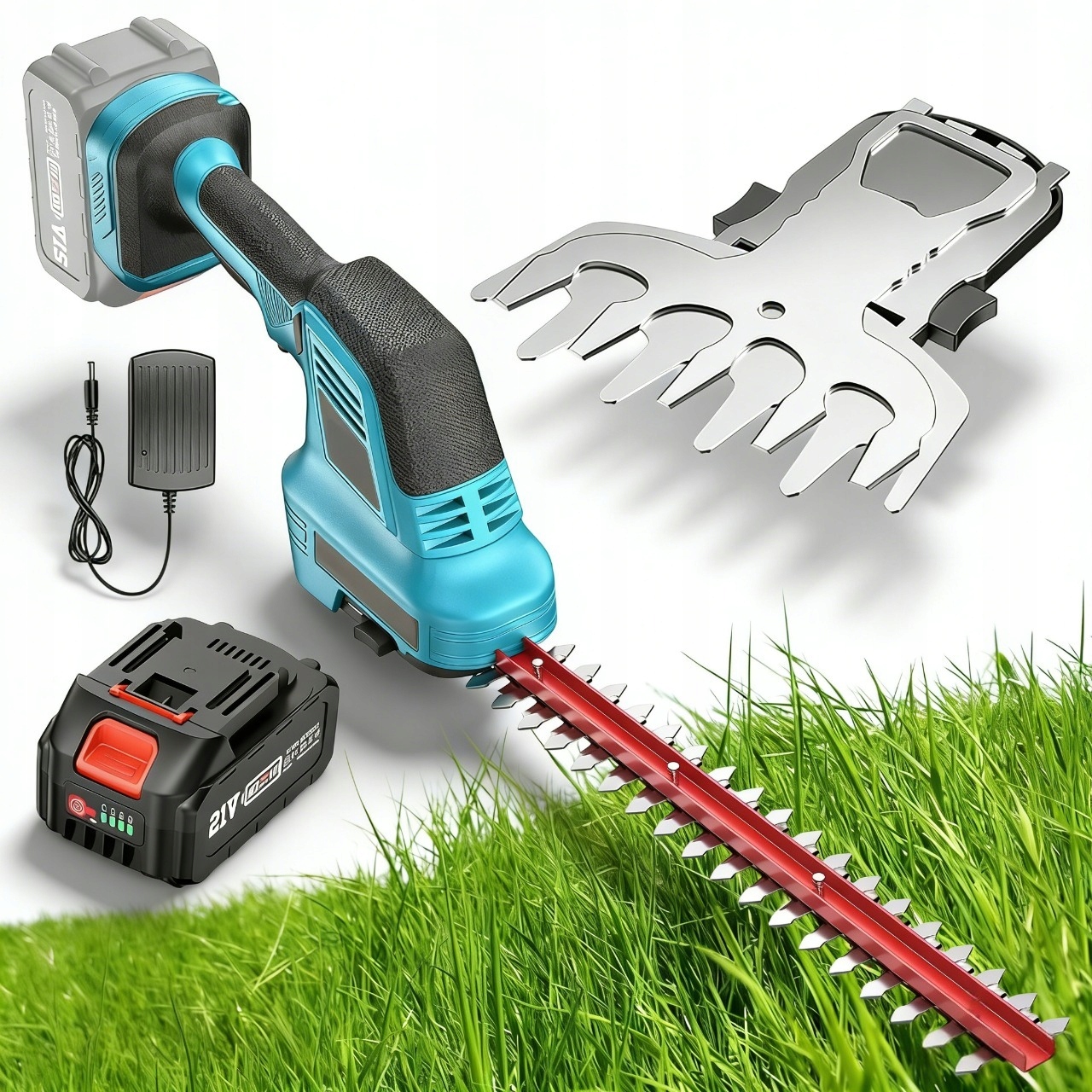 Akumulátorové Nůžky Na Živý Plot Bezdrátové S Dvojitým Zabezpečením