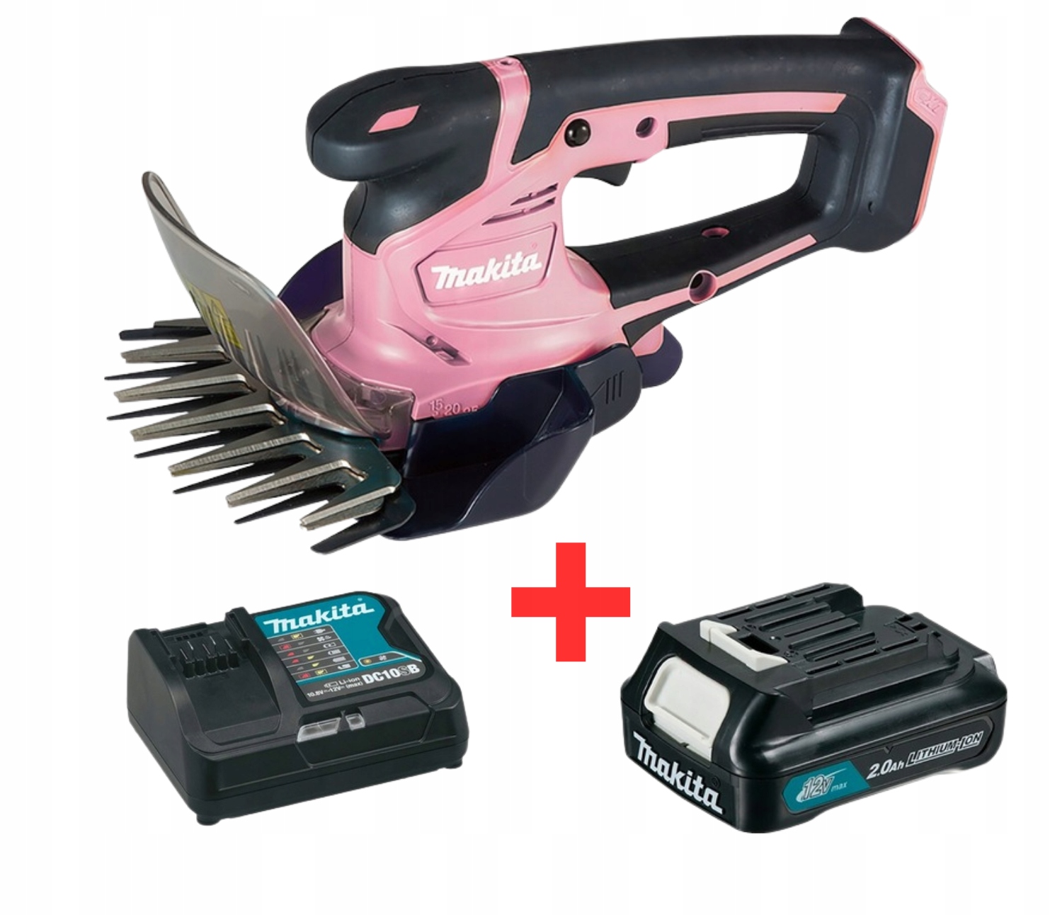 Makita nożyce do trawy akumulatorowe różowe Cxt 12 V UM600DSAP