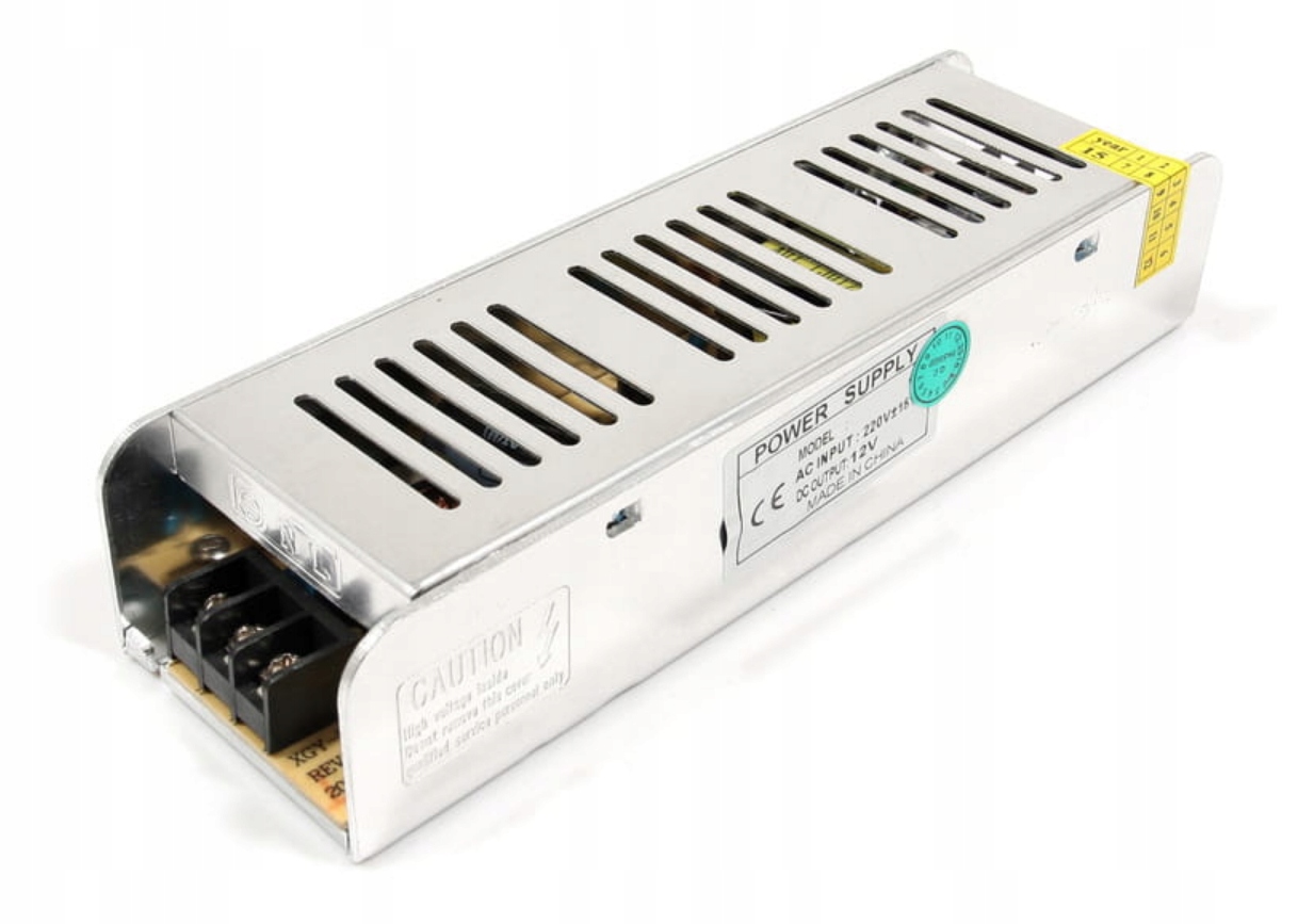 

Zasilacz modułow montażowy taśm 12v 150w ip20 slim