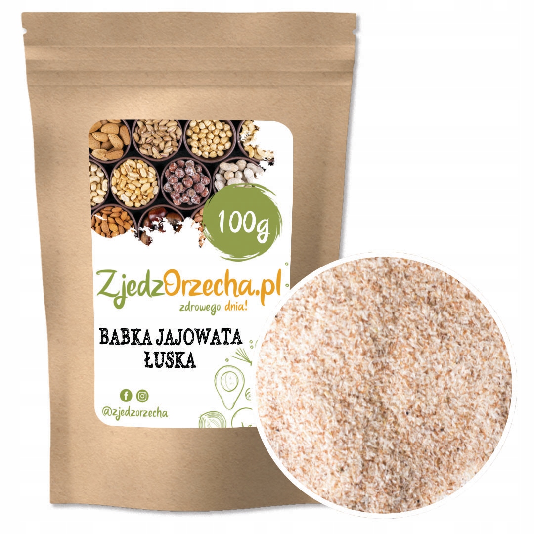 

Babka Jajowata Łupina Łuska Mielona 100g