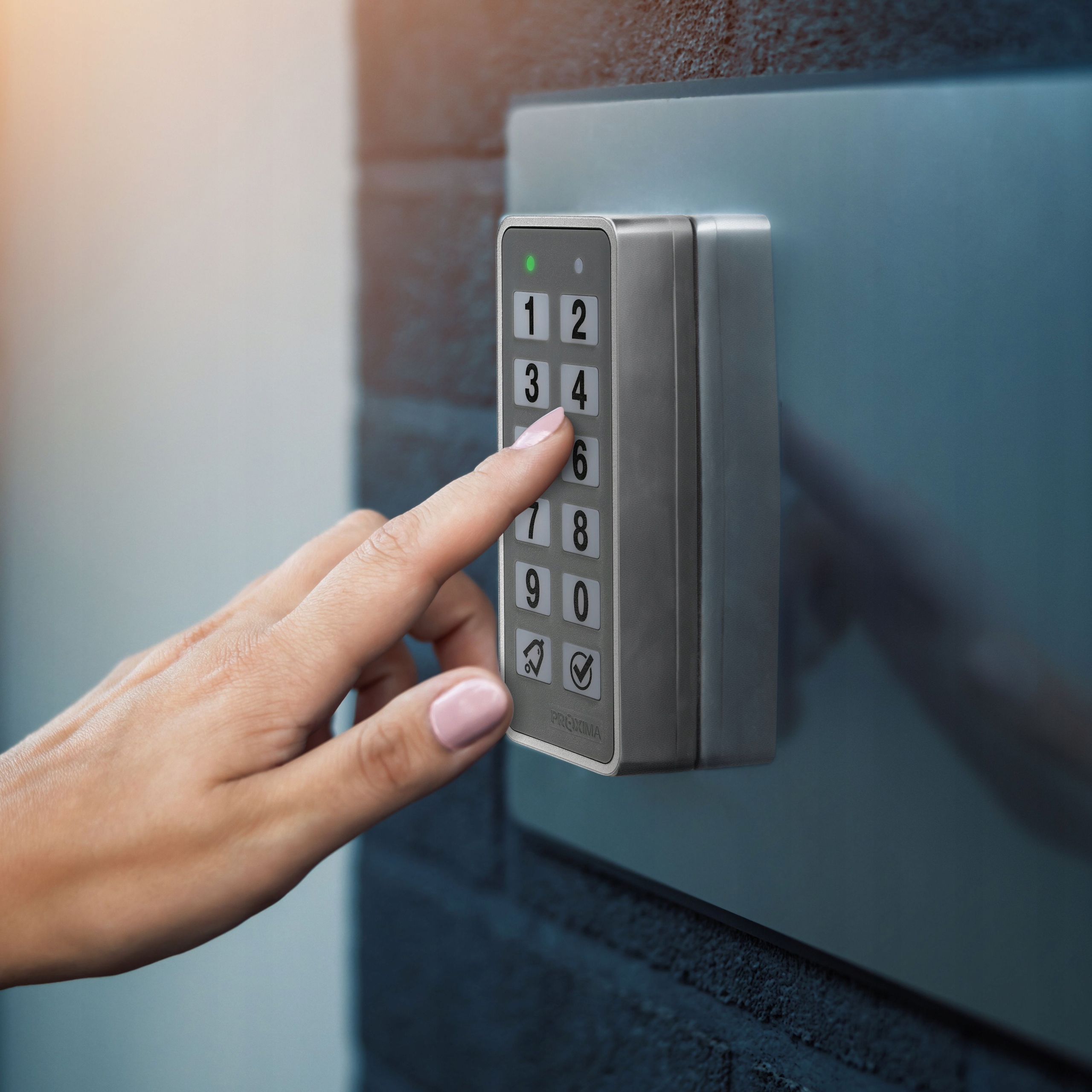 Bezdrôtová klávesnica Ksr pre bránu Nice Smilo vonkajšia 10-kanálová náhradná