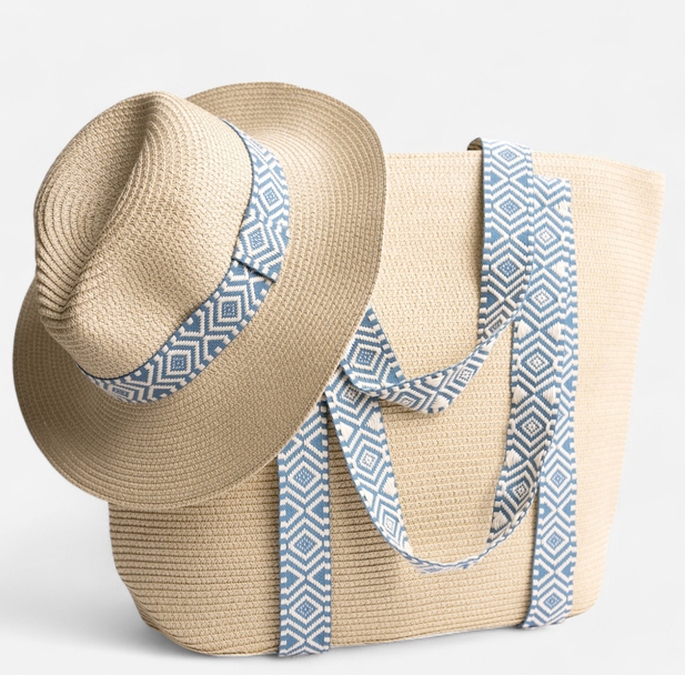 Art Of Polo Kabelka Na Pláž Shopper Klobouk CZ24119 Komplet