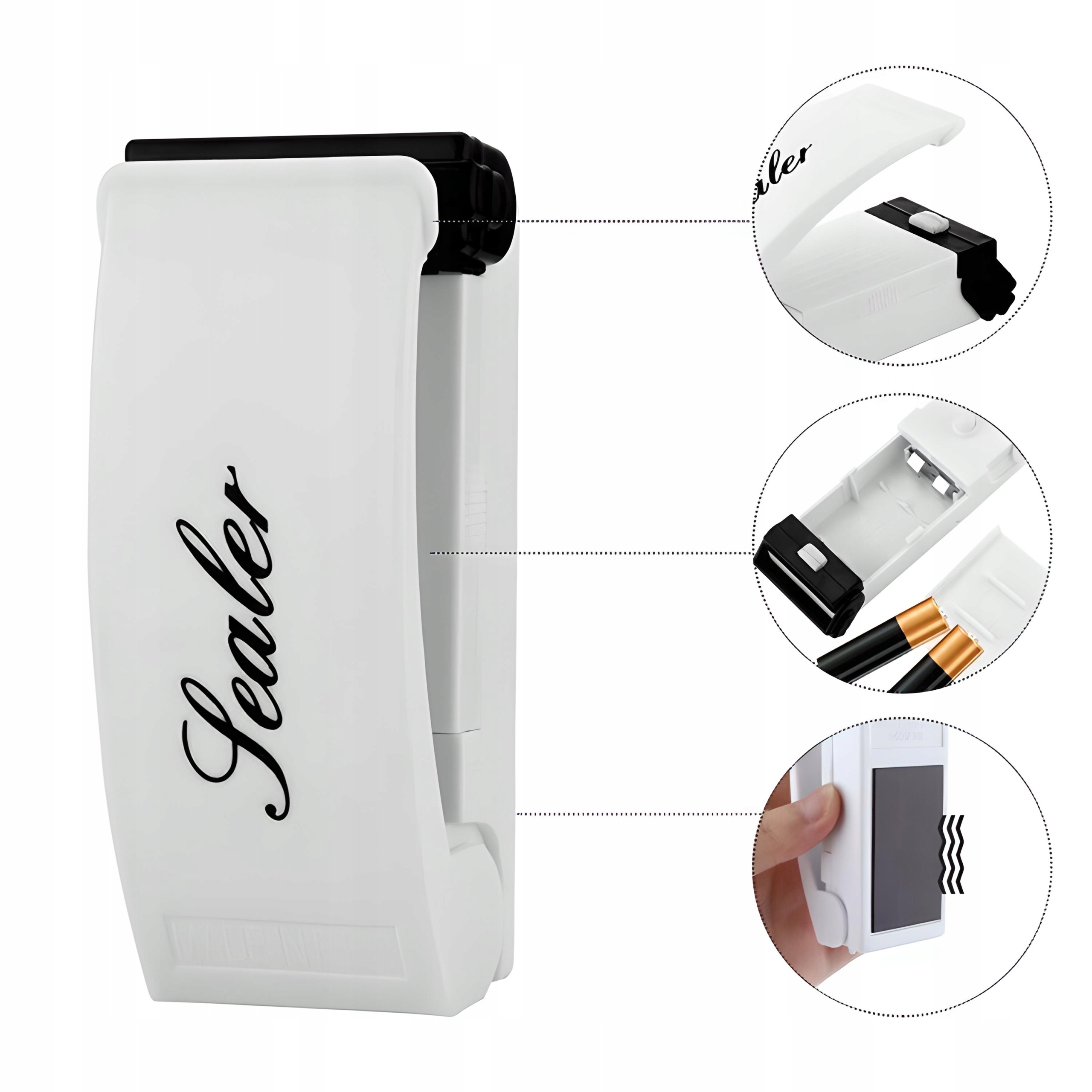 ZGRZEWARKA DO FOLII PAKOWARKA ŻYWNOŚCI RĘCZNA Głębokość produktu 11 cm