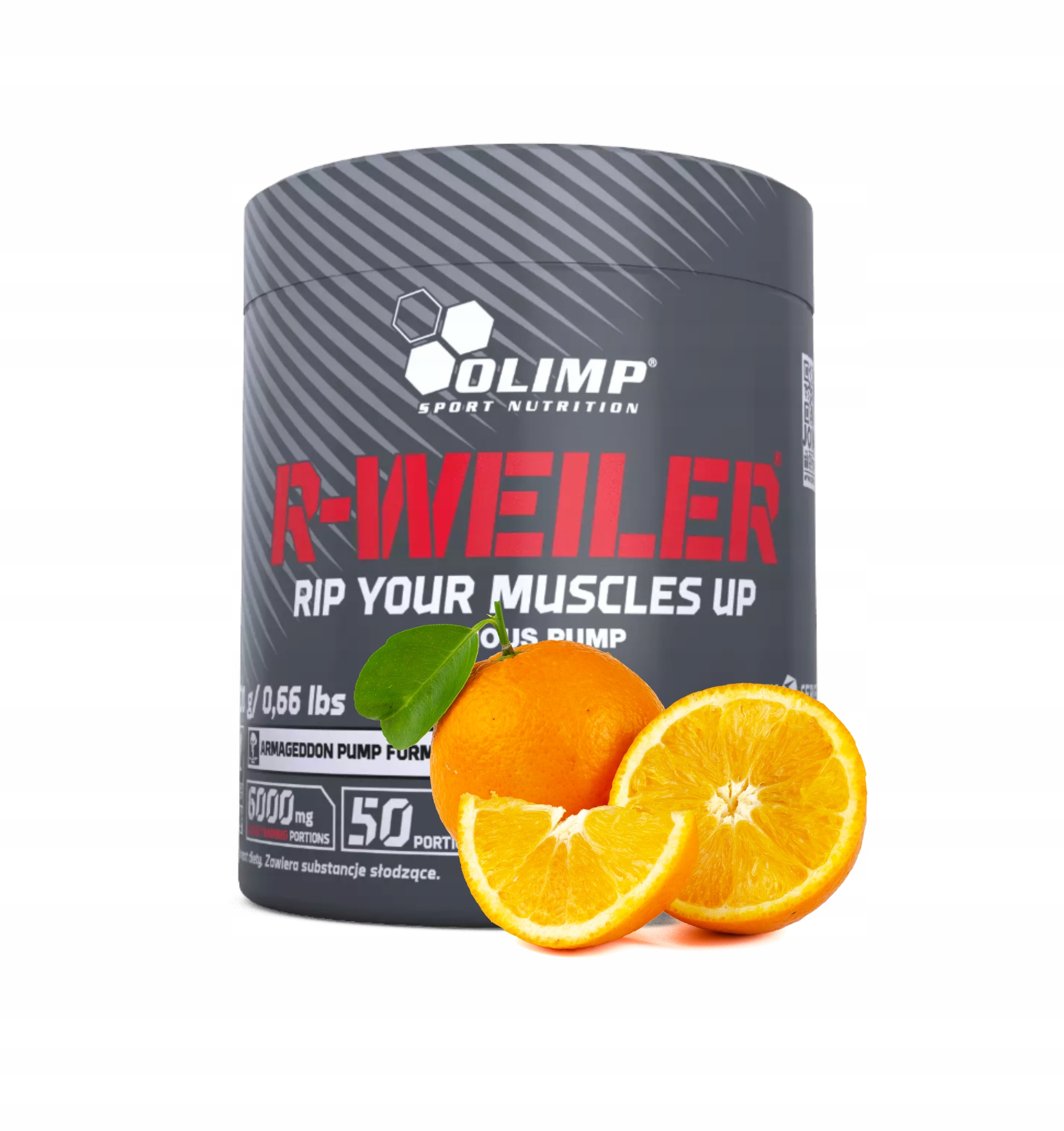 Olimp R-weiler 300 g Orange Kreatin Kofein Citrulin Předtréninkovka Síla