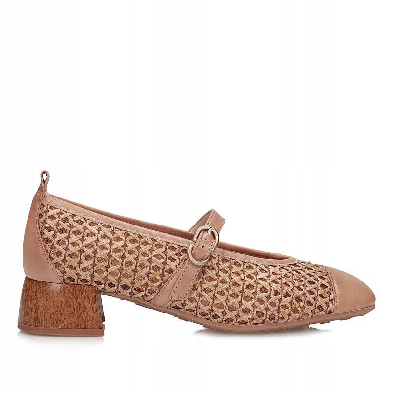 Dámské lodičky Hispanitas RHV264686 C004 béžové na přezku s podpatkem