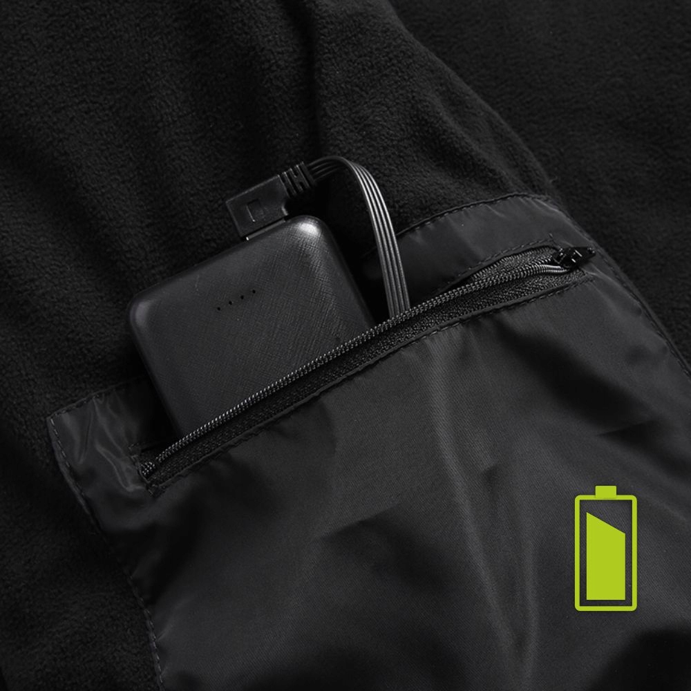 Kamizelka Podgrzewana USB Damska Męska kurtka bezrękawnik ogrzewany L Kolor czarny