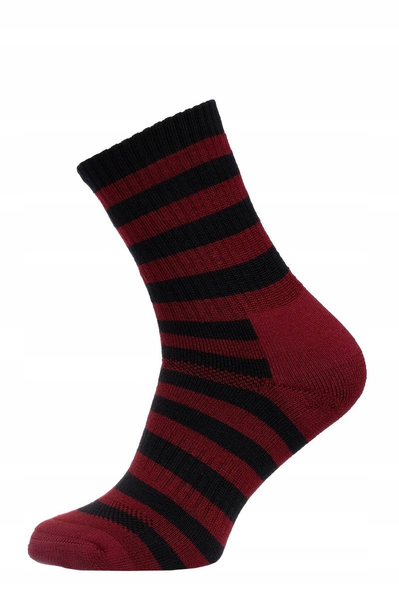 Na Giean Skarpety trekkingowe Heavy Weight Crew NGCH0001 bordowe S_37_40