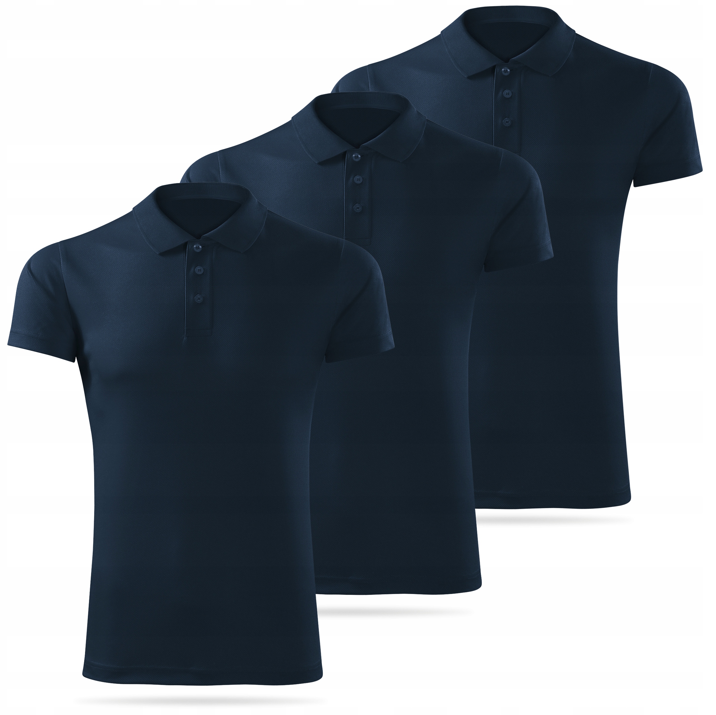 Sada 3 kusů pánských temoaktivních polo triček extra dry tmavě modré vel. M