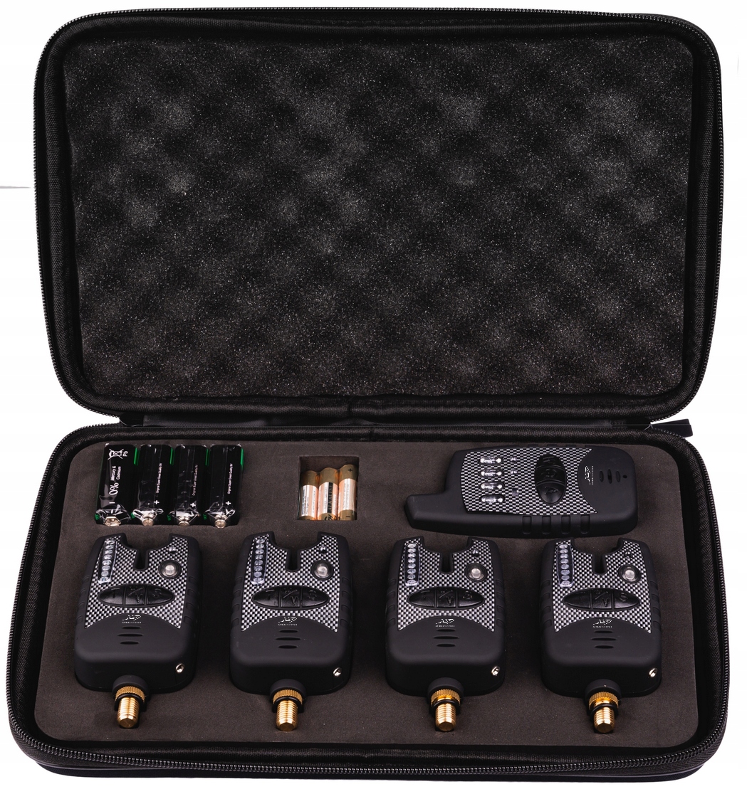 ZESTAW SYGNALIZATORÓW Z CENTRALKĄ 4+1 LINIA LED MIRACLE FISH Zawiera baterie tak