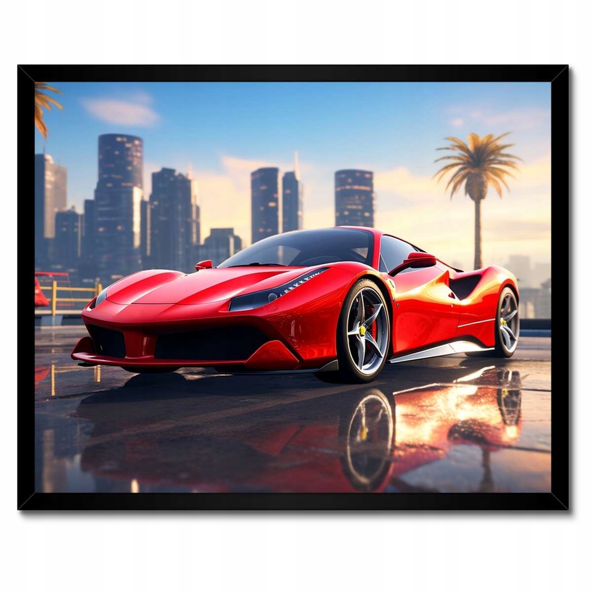 Plakáty v rámu 50x40 Červené Ferrari