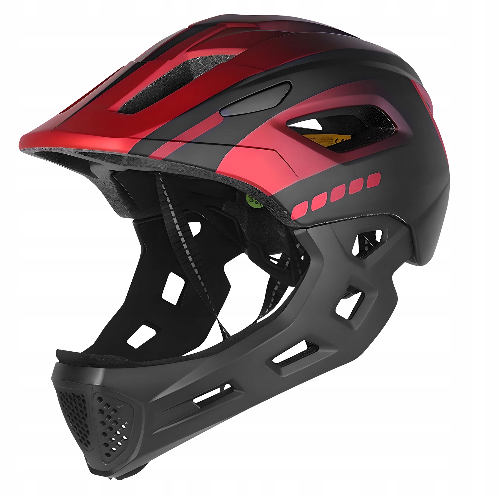 Kask ochronny HDeye czarny 52-56 cm wentylacja zapięcie na rzep