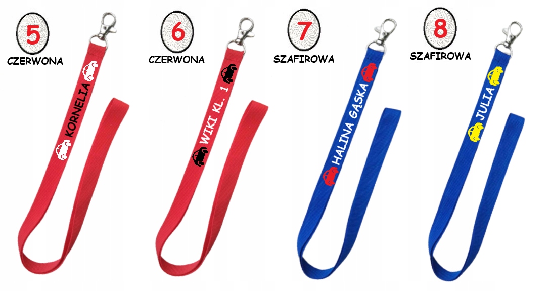 Smycz na klucze z imieniem, nazwiskiem - dla chłopaka Producent inny