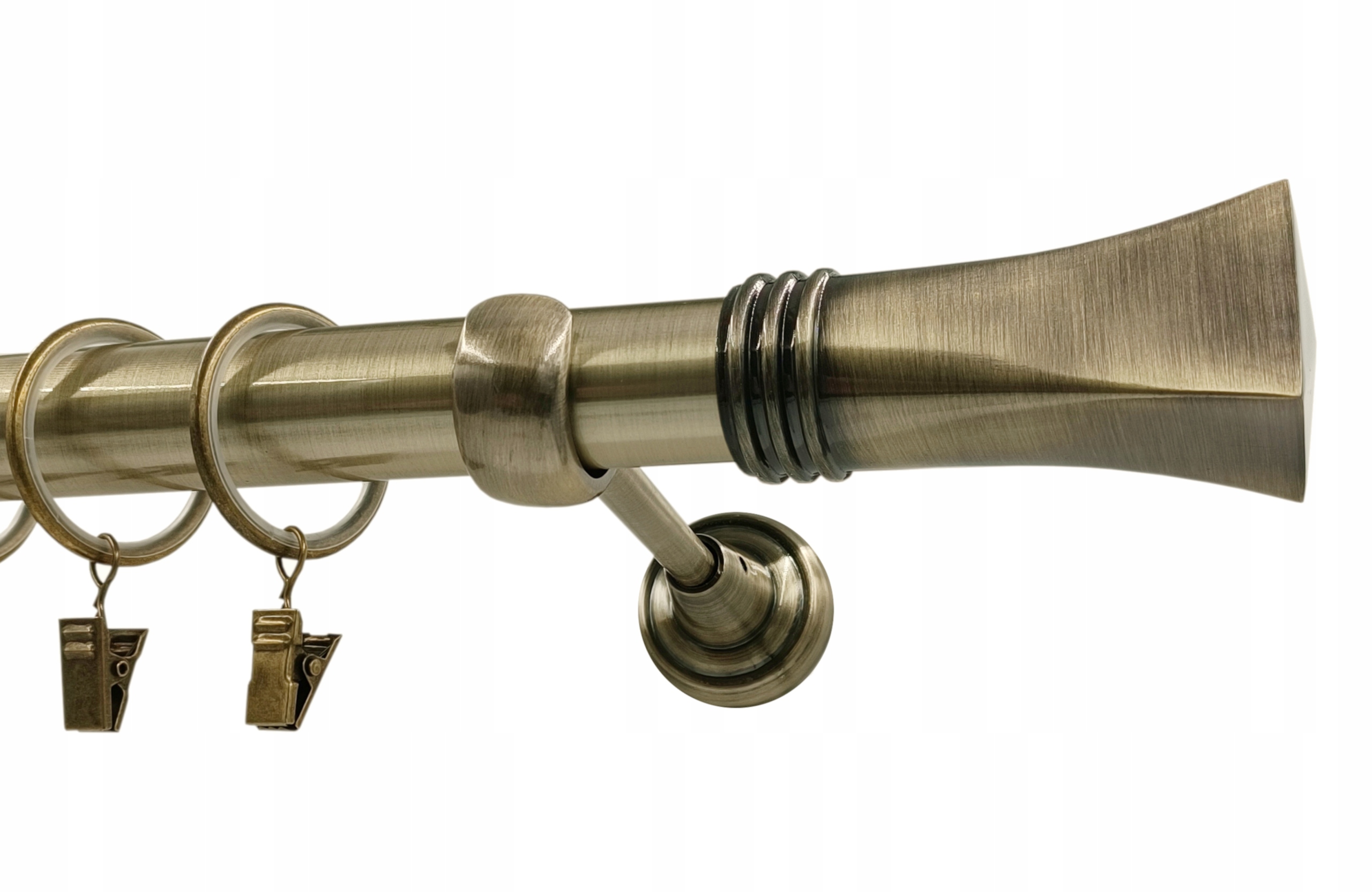 Garnýž Kovový 25mm MIX výběr Koncovek Zlato Antik 180cm galvanizovaný