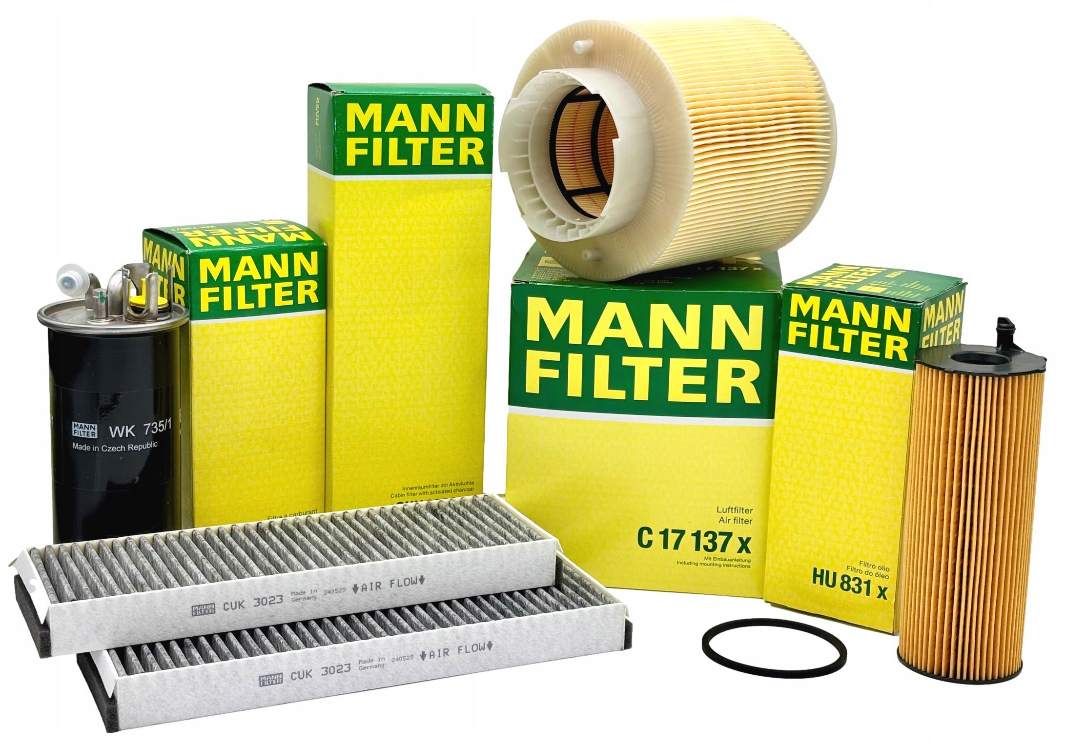 Mann Sada Filtrů Pro Audi A6 C6 Allroad II 3.0 Tdi Asb 233 Km