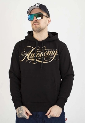 Mikina Street Autonomy S Kapucí Mils black gold