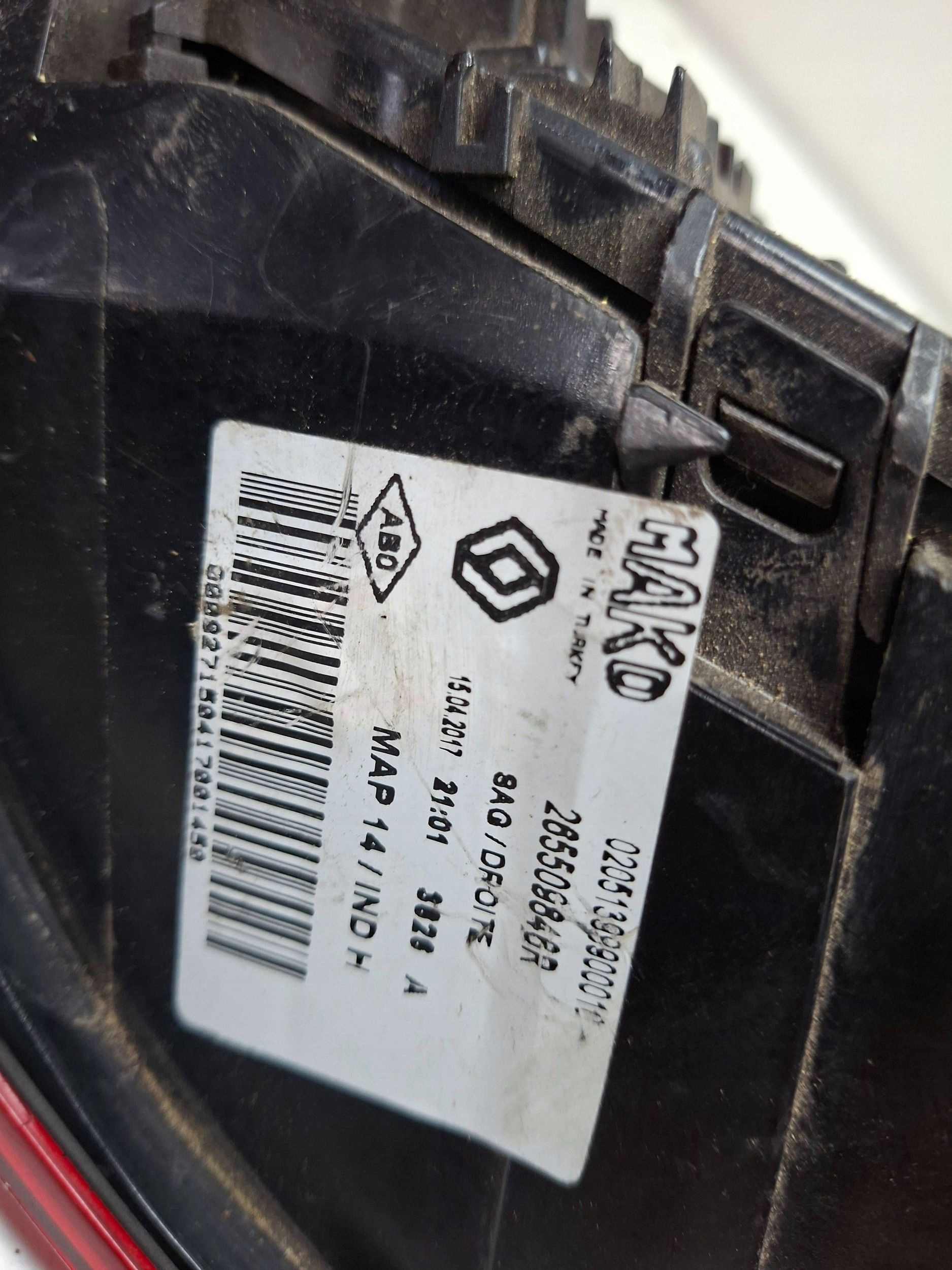 light rear right 265509846R RENAULT CLIO IV 2012-2016