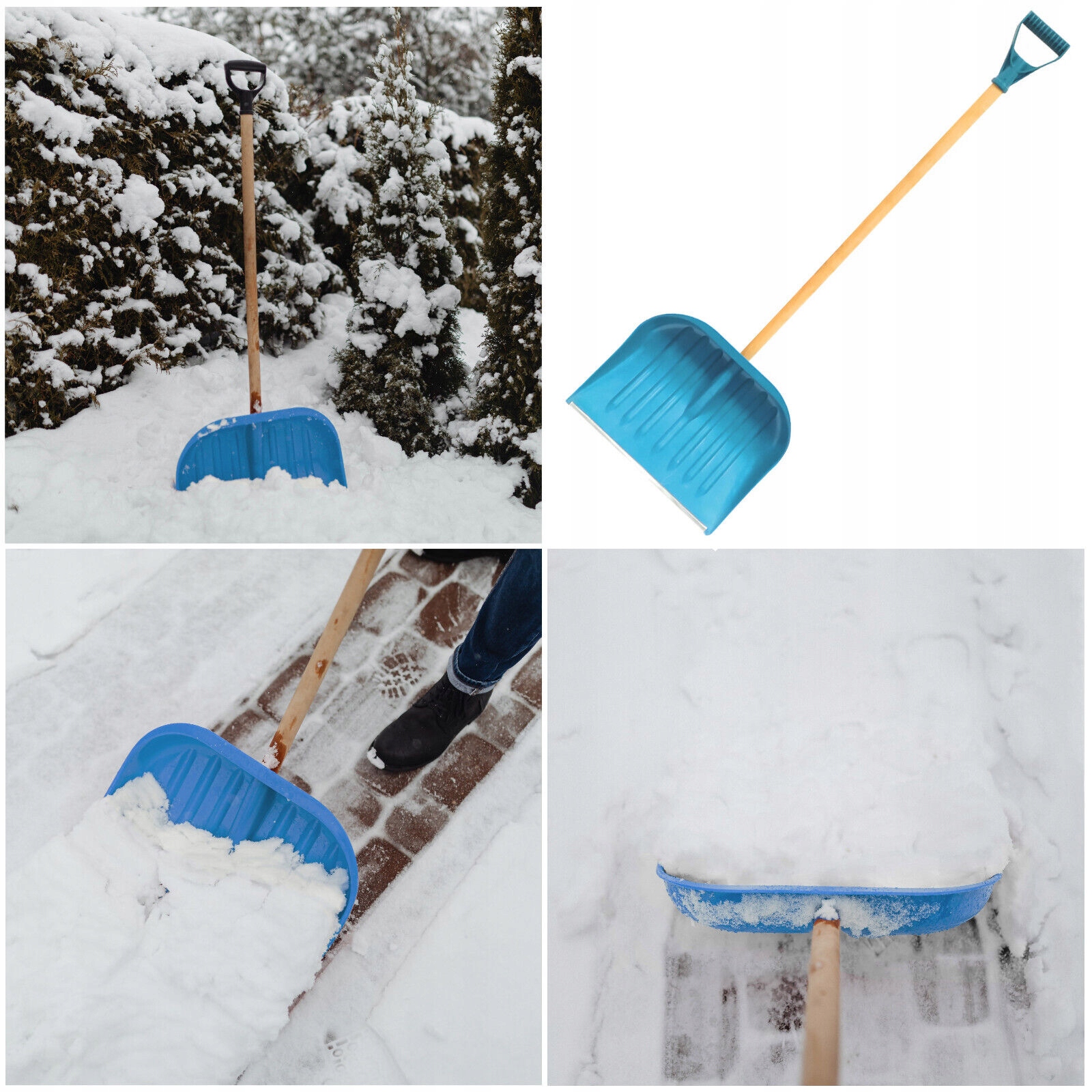 Łopata do śniegu odśnieżania + trzon D Marka Bauster