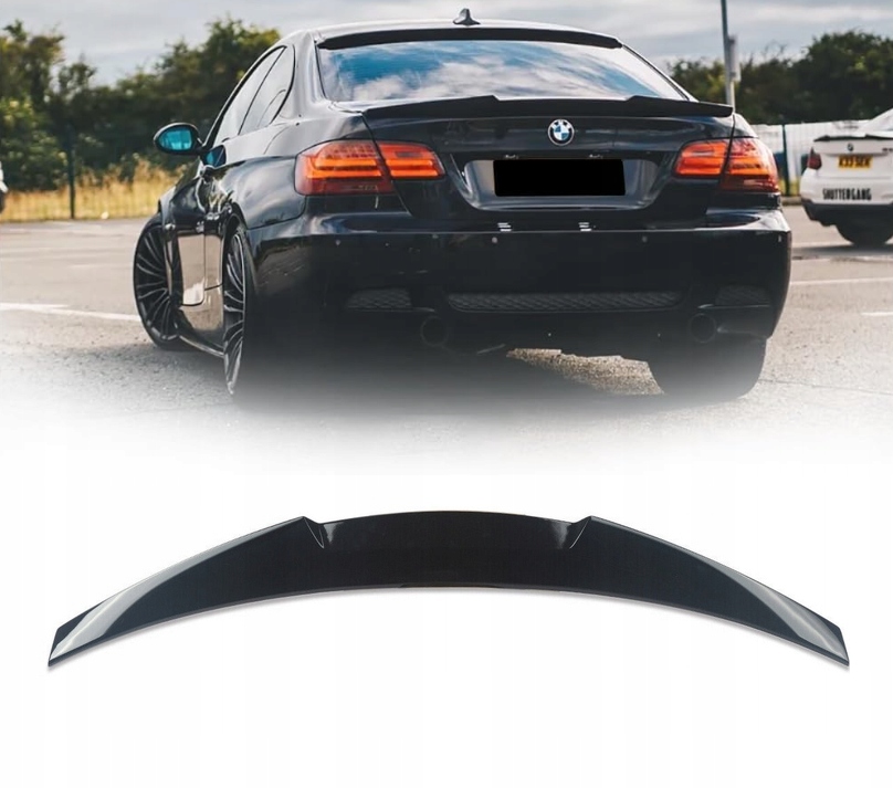 Bmw E92 2007–2013 Spoiler M4 Vzhled Zadní Klapky Zavazadlového Prostoru Letka Spoiler Černá