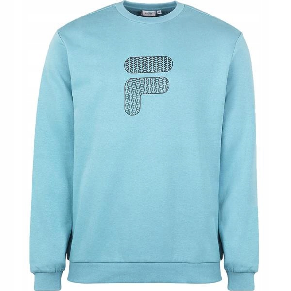 Pánská mikina Fila FAM018950013 Broc Crew Sweat modrá velikost S