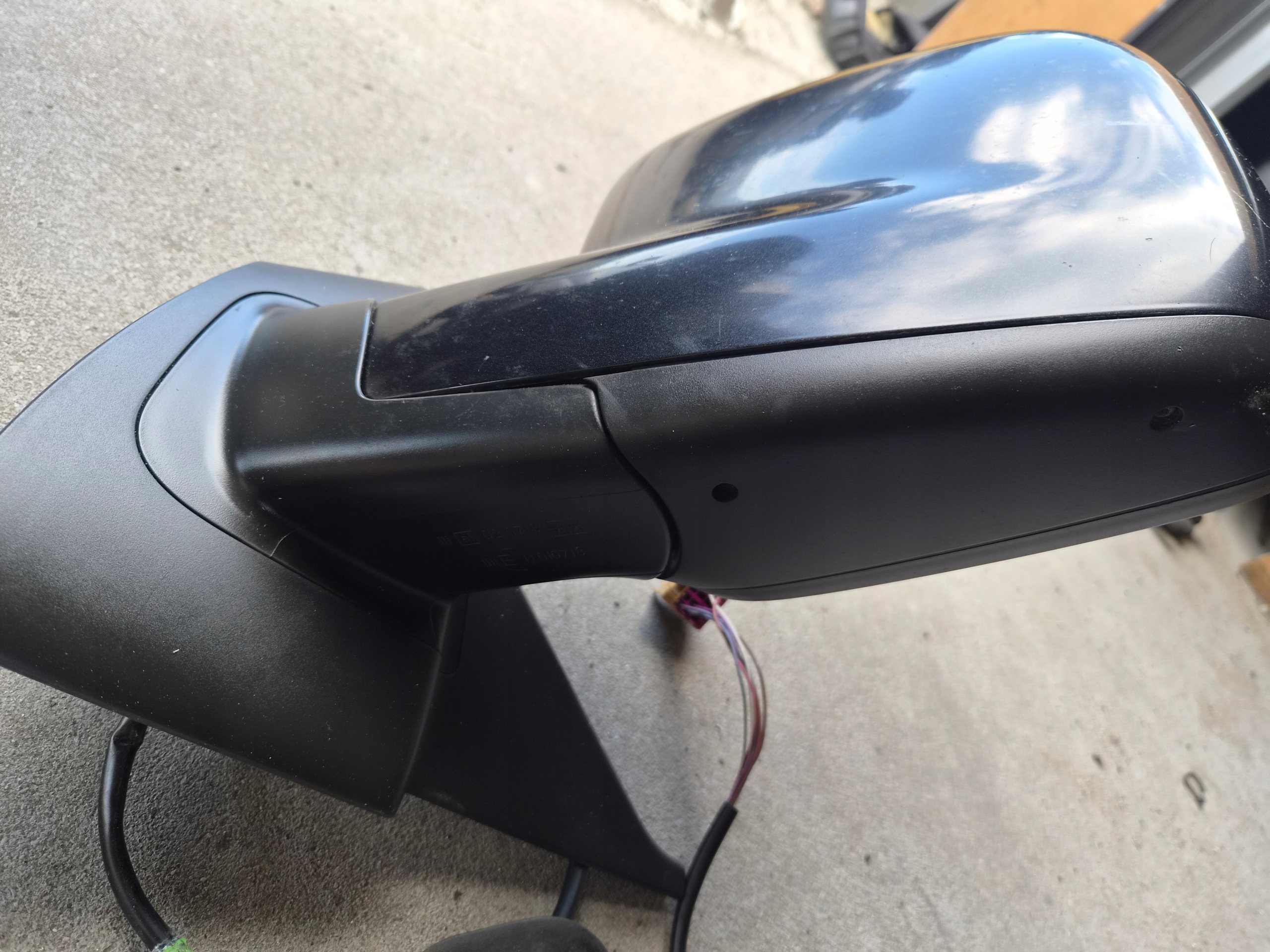 mirror mirrors komplet VW T5 right left pasazer/kierowca 7 PIN black,