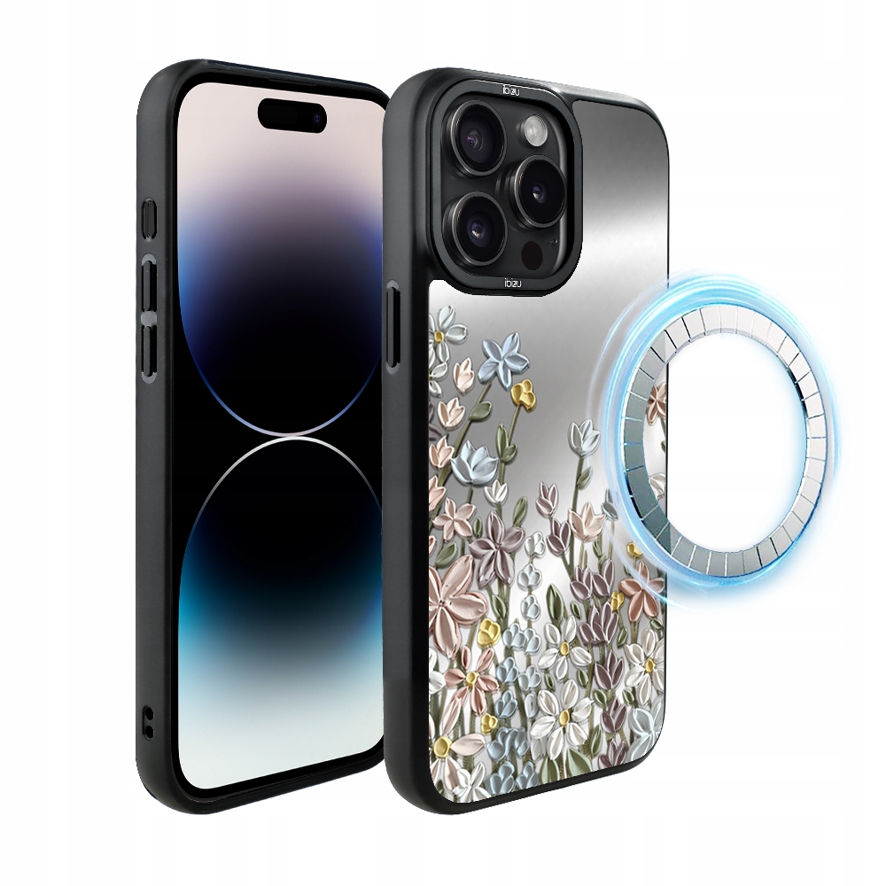 Pouzdro pro iPhone 14 Pro Max Ibizu DropGuard Matt s MagSafe, Jarní louka