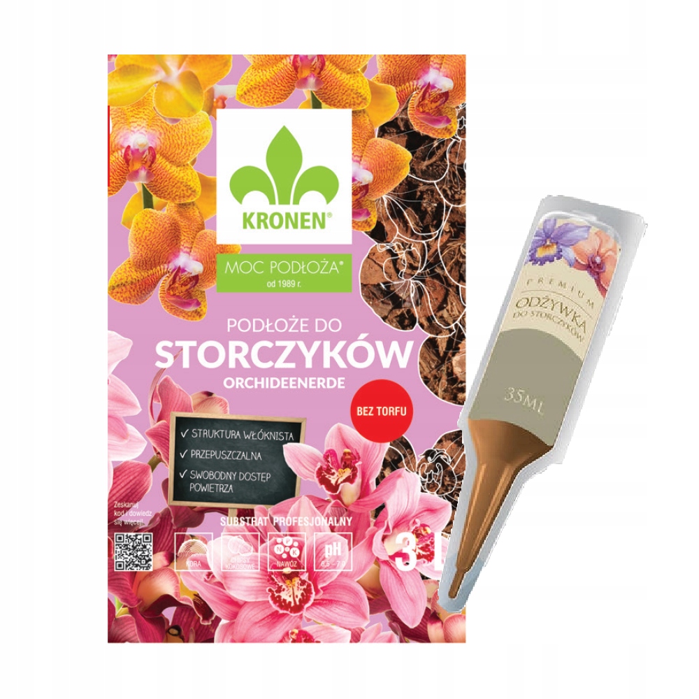 

Podłoże Ziemia Do Storczyków 3L Odżywka