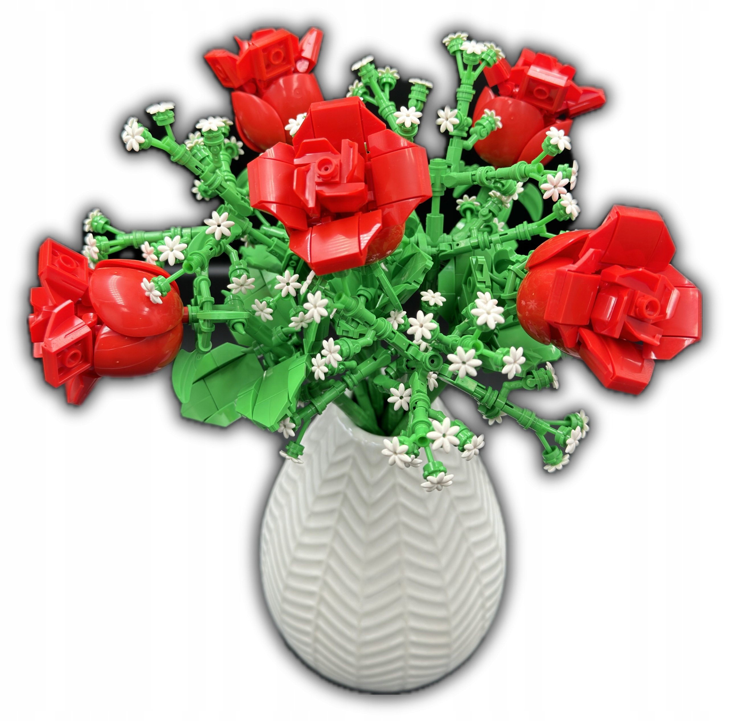 NARCYZ SZTUCZNE KWIATY KLOCKI KONSTRUKCYJNE MOULD KING KWIATEK DO WAZONU Materiał plastik