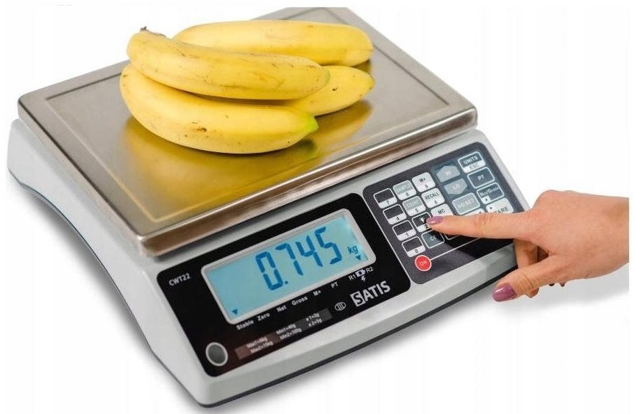 Obchodní váha s legalizací 3 kg 1,5 kg Satis CWT22153 kgRs