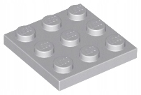 

Lego Płytka 3x3 Jasny Szary Lbg 11212 Nowa