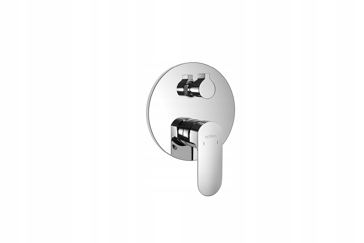 Calm Chromovaná sprchová a vanová baterie s fixačním boxem, Elegantní