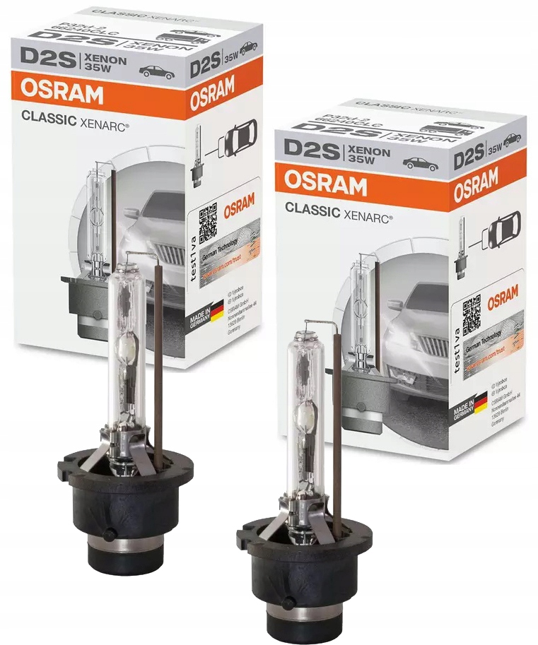 2x Żarówki Żarniki Xenon D2S Ksenon Osram Classic Xenarc 35W