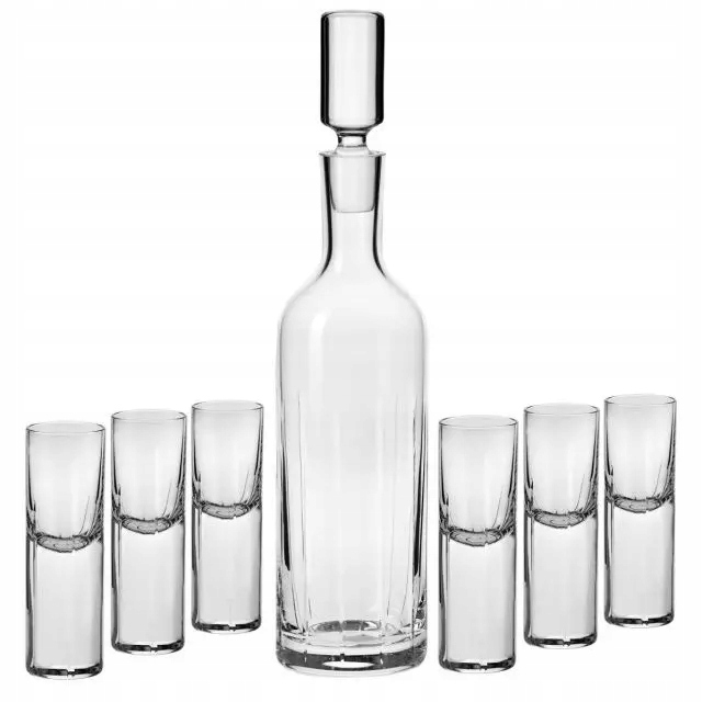 Sada na vodku Gothic Krosno 7 handmade prvkov