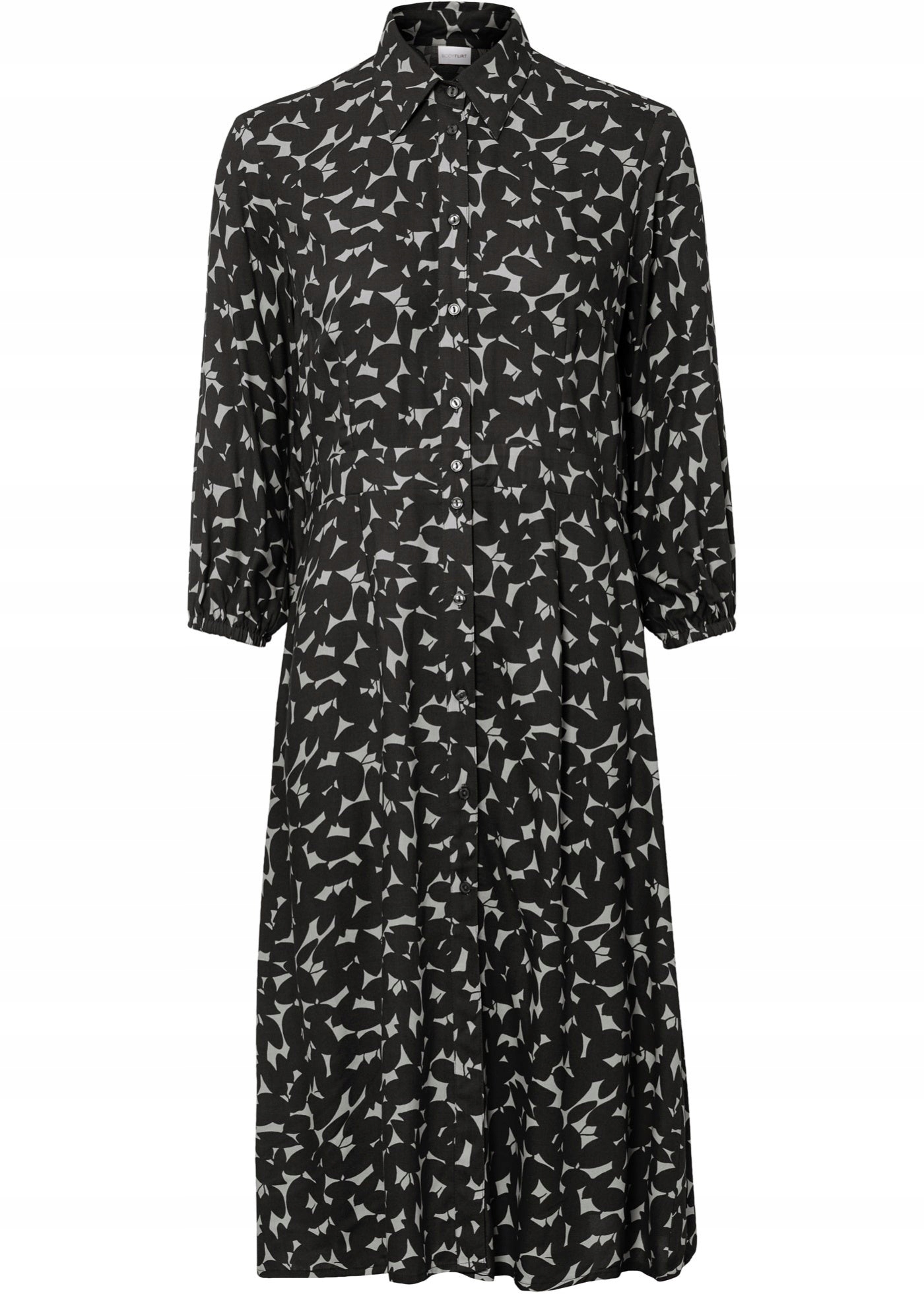 DA38 SUKIENKA DAMSKA KLASYCZNA MIDI WE WZÓR BONPRIX 44 CZARNA