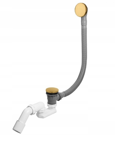 Oltens Fusa Vanový sifon klik-klak Zlatý 03002800