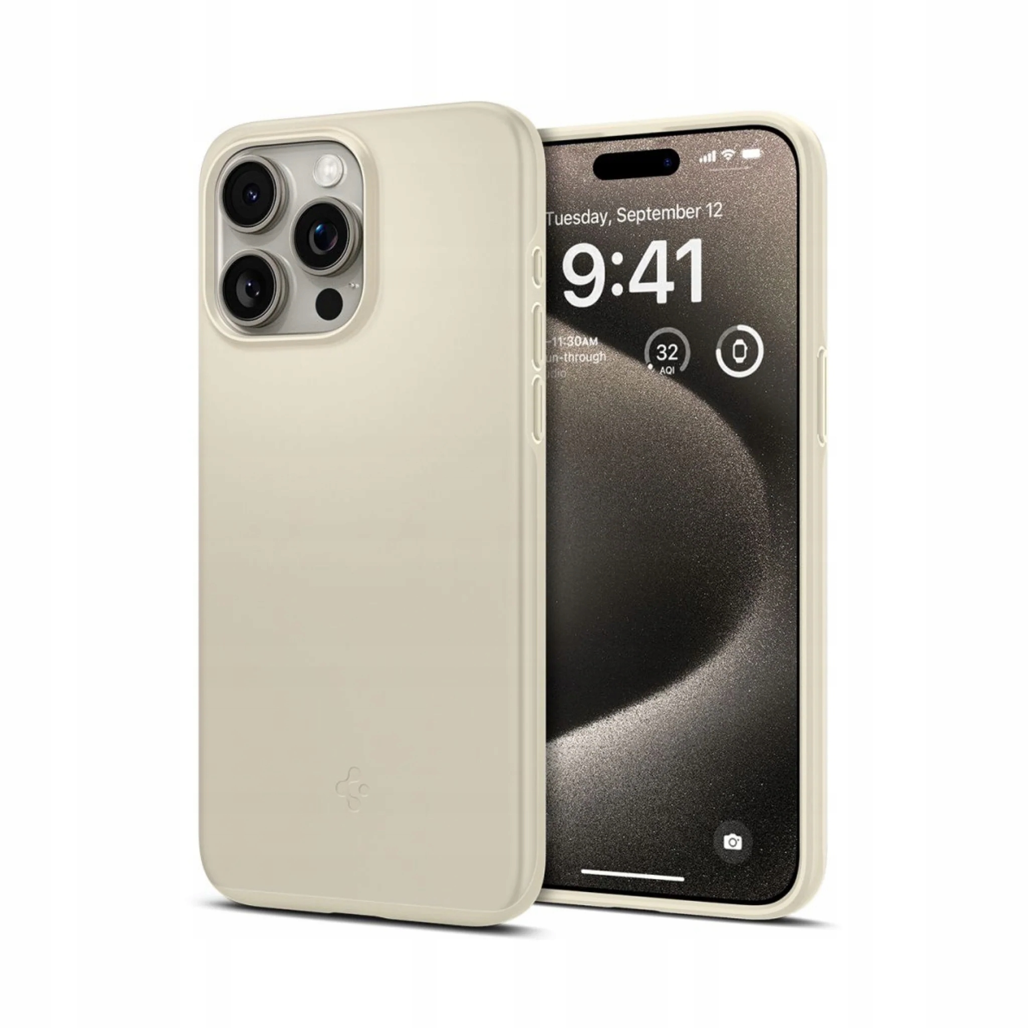 Spigen Thin Fit, kolor beżowy do iPhone'a 15 Pro Max