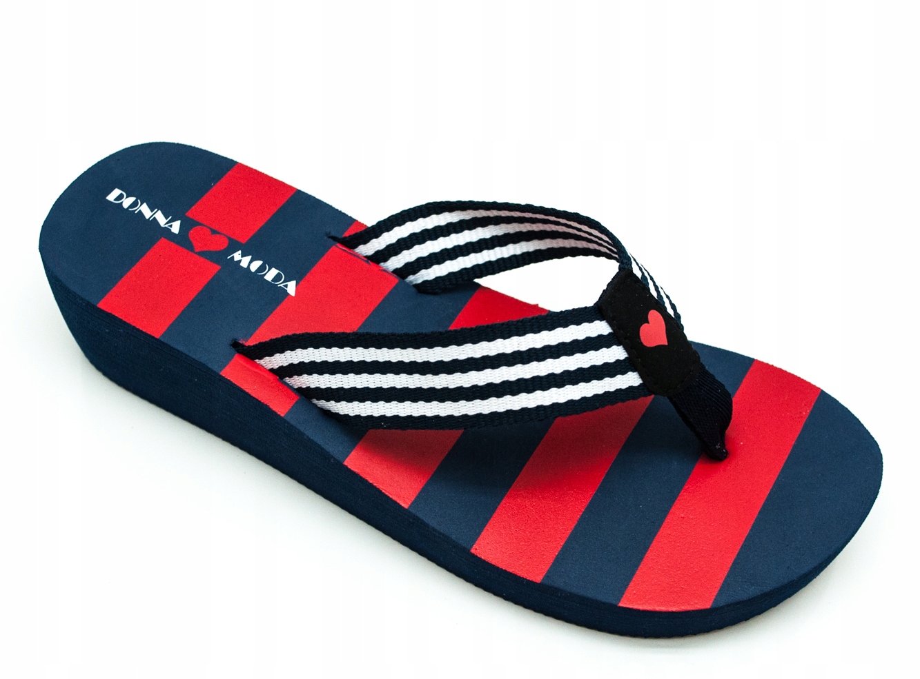

Klapki Damskie Japonki Koturn 4 cm Donna Moda 39
