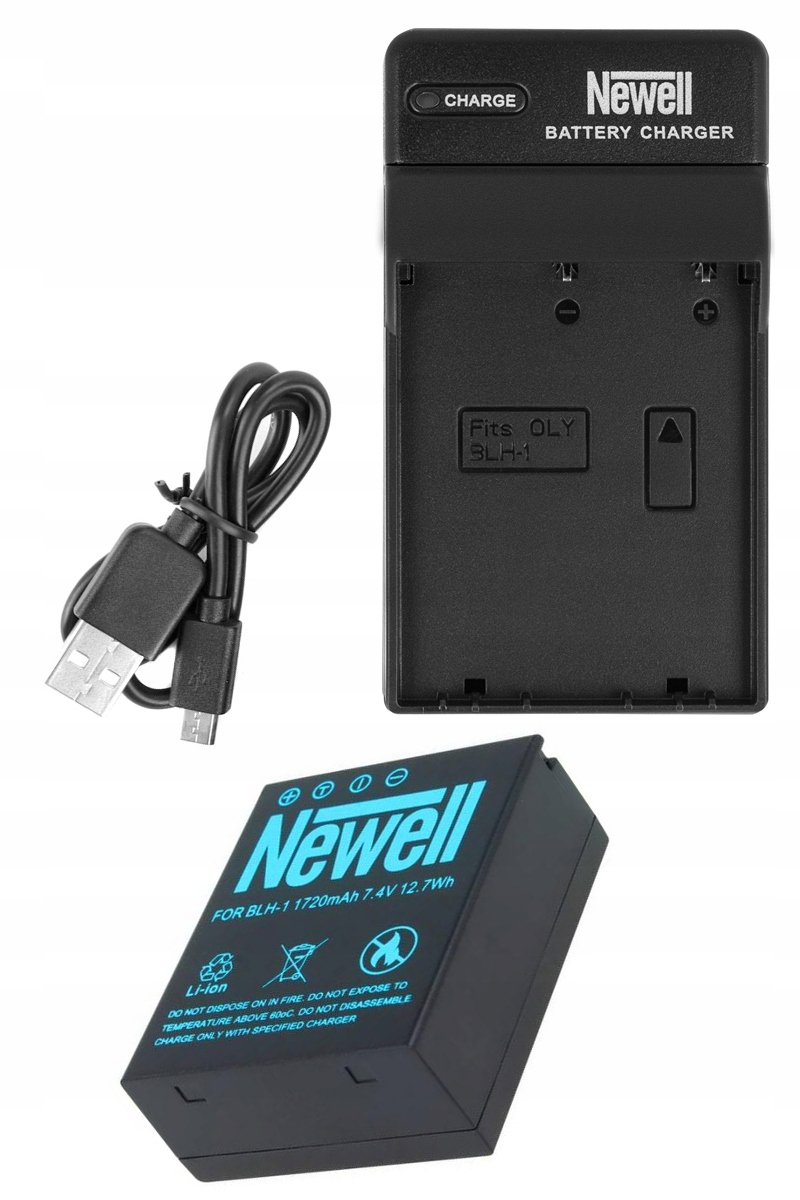 NEWELL ŁADOWARKA USB+AKUMULATOR DO OLYMPUS BLH-1