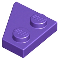 

Lego 24307 C purpurowe 2x2 skrzydło prawe Nowy 1sz