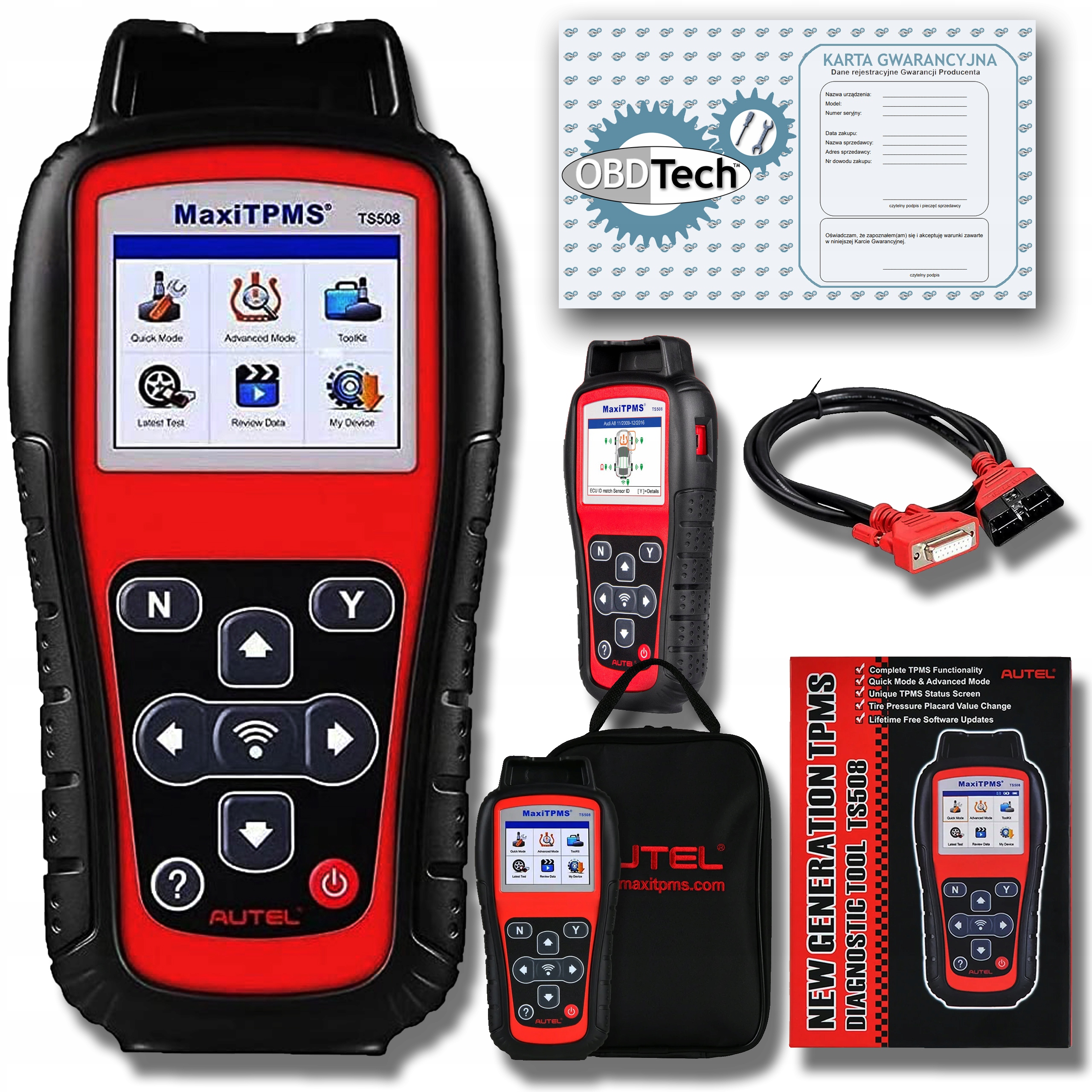 Autel MaxiTPMS TS508WF Wi-Fi programozó TPMS érzékelőkhöz.