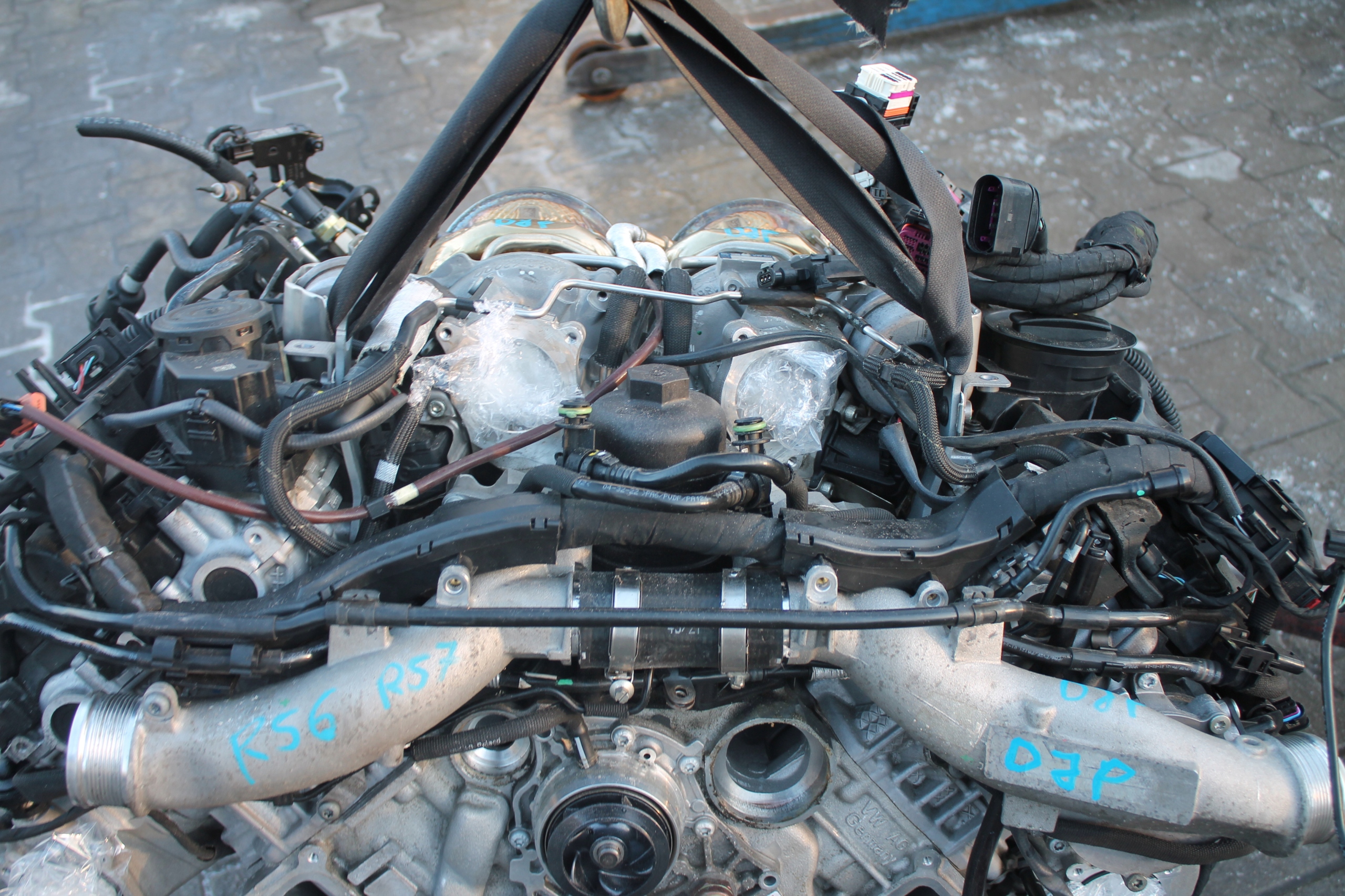engine complete AUDI RS6 RS7 30TYS KM 4,0 TFSI DJP