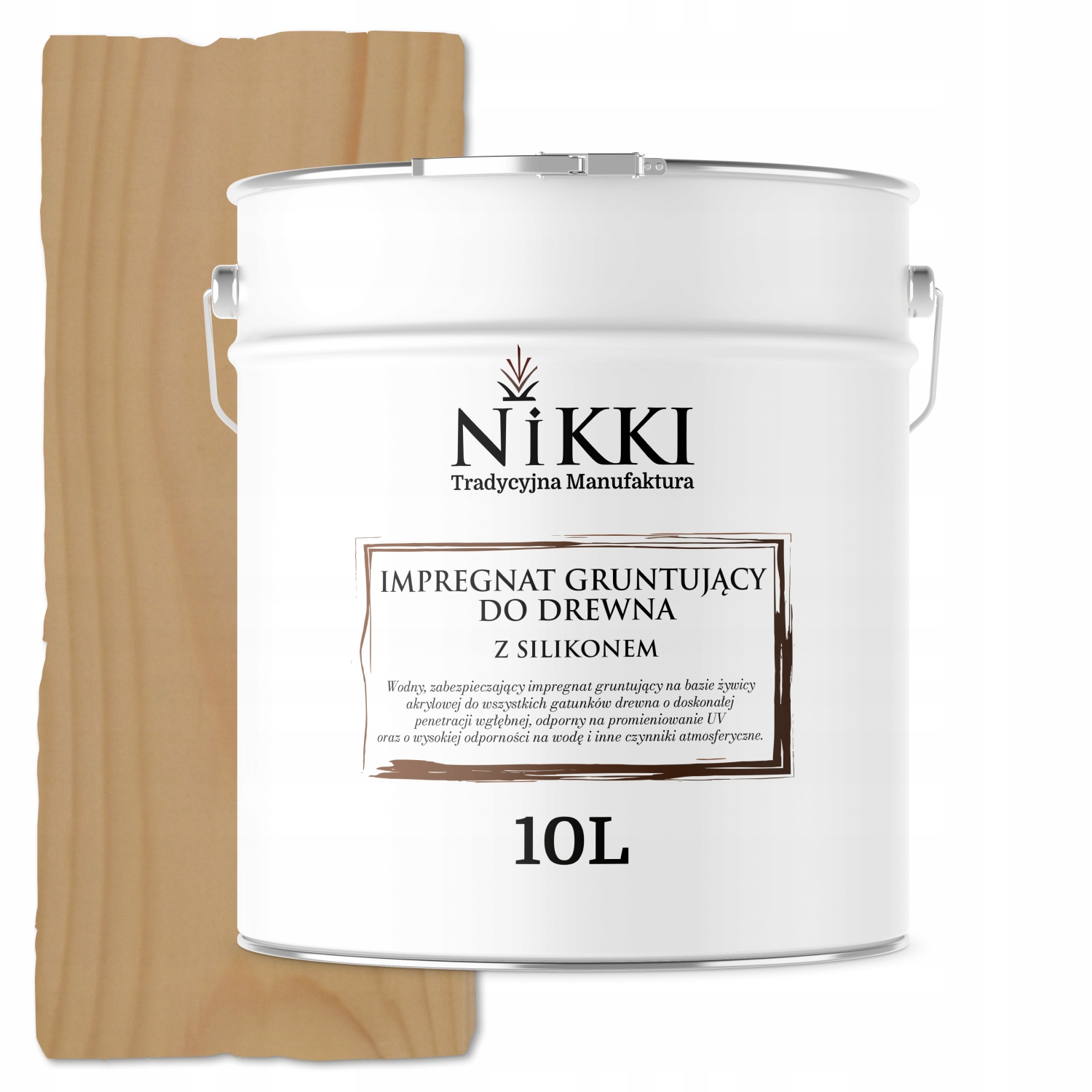 Impregnační nátěr na dřevo Bezbarvý 10L Rychleschnoucí výkonný podklad