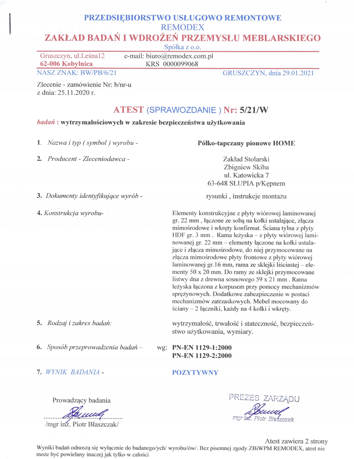 Półkotapczan pionowy Łóżko w szafie 120 cm HOME Rodzaj łóżka łóżko składane