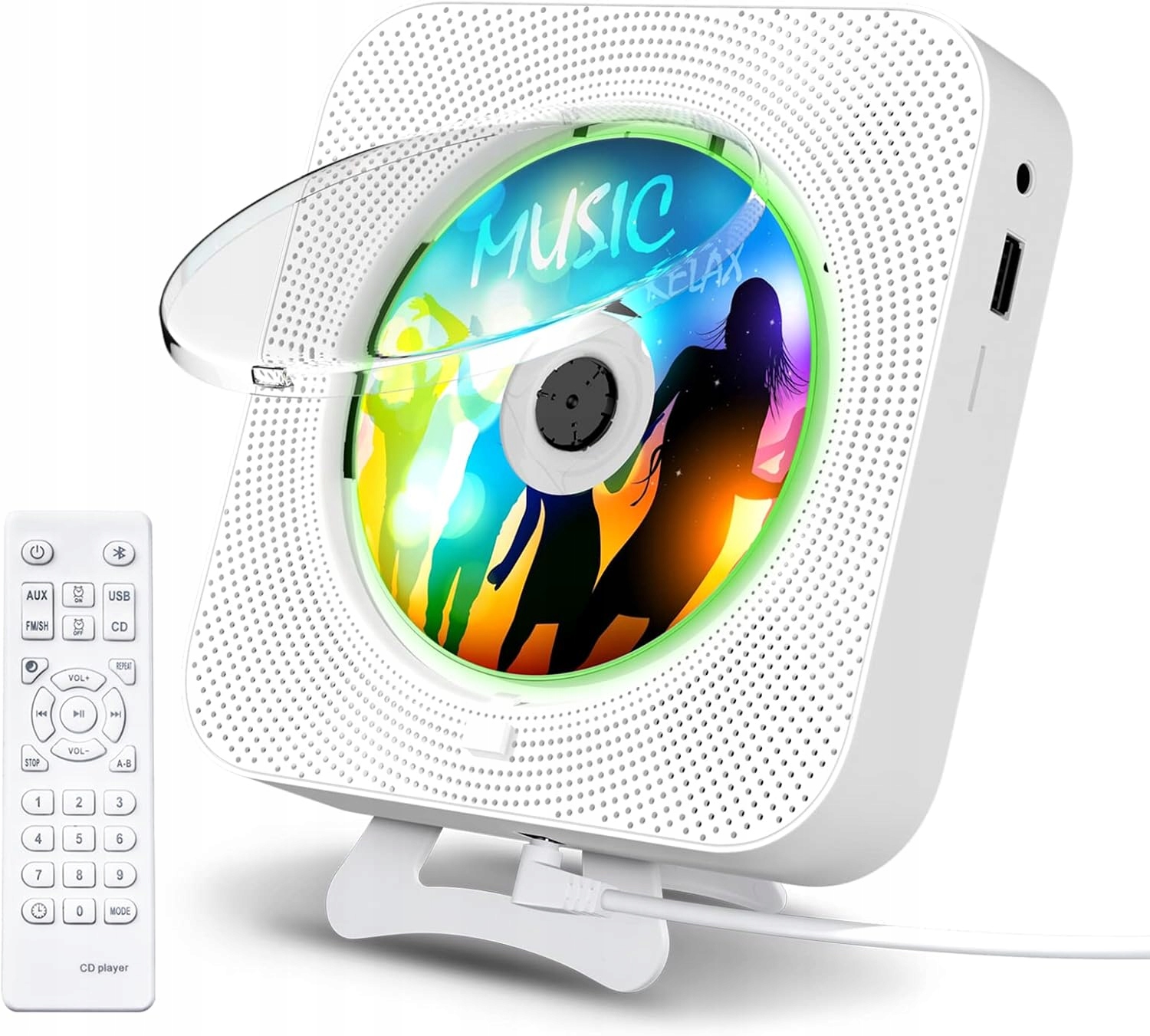 Přenosný Přehrávač CD Reproduktor Bluetooth Rádio Nástěnné Domácí Rádio Fm Rádio