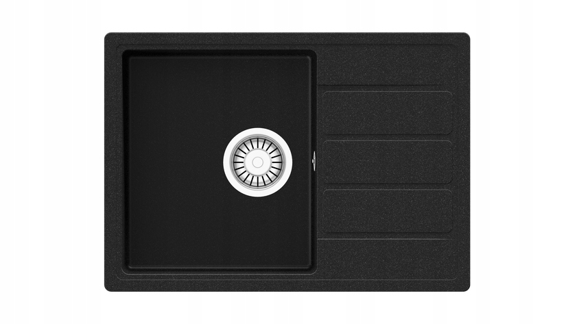 Teka zlewozmywak syntetyczny Comfor 45S-TQ 2O Auto Wst Onyx Black 115350000