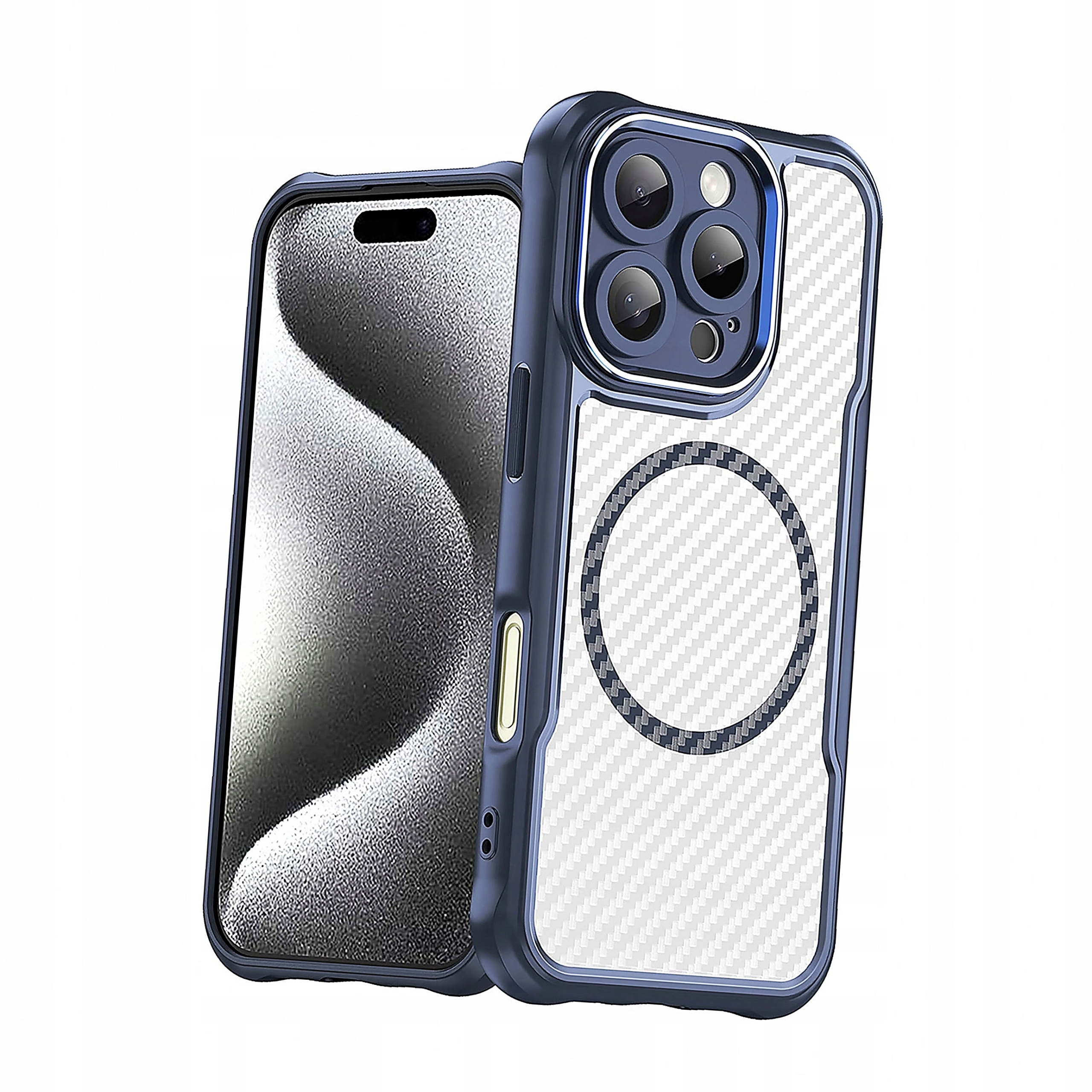 Etui silikonowe Leading Series MagSafe do iPhone 16 Pro Max niebieskie