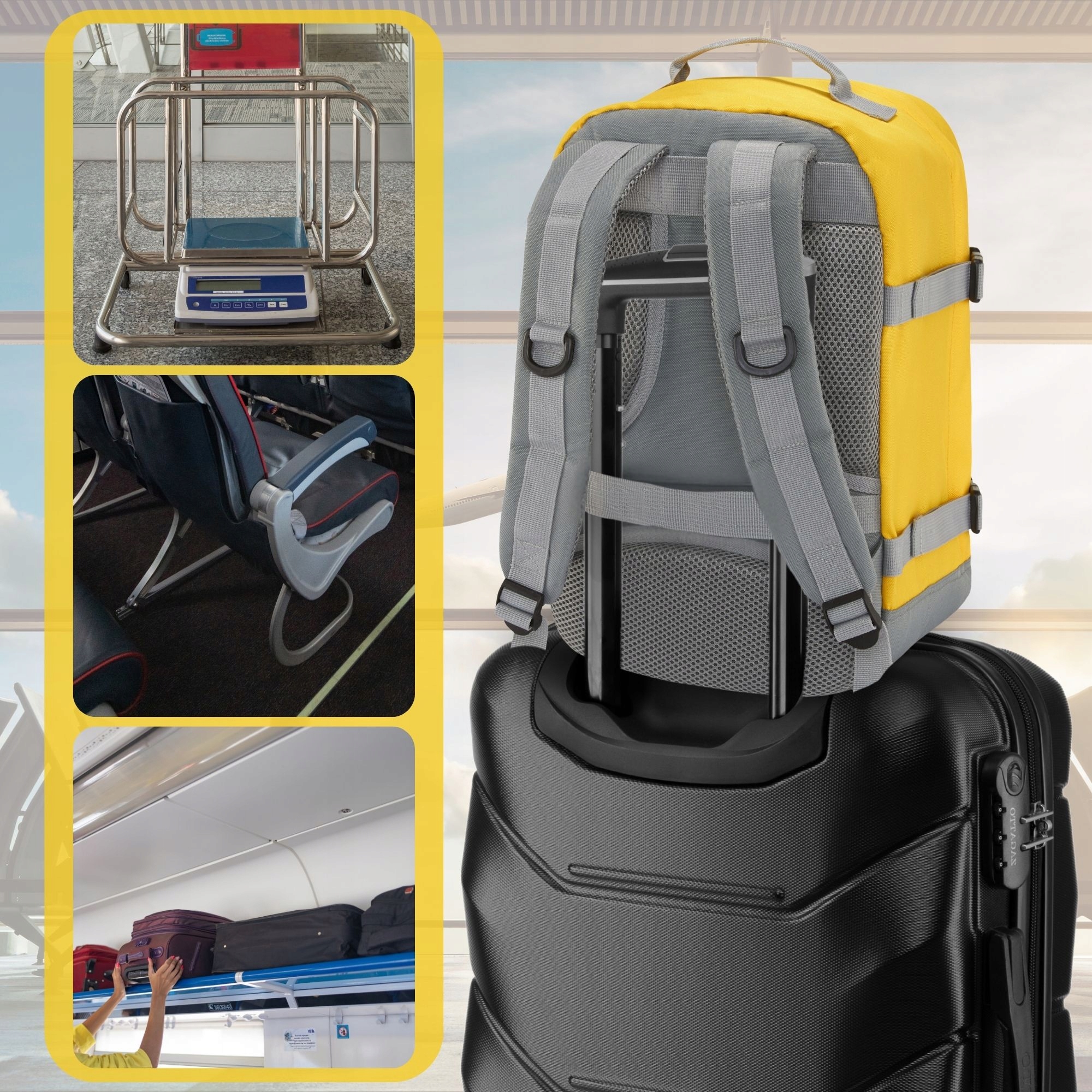 Plecak podróżny do samolotu RYANAIR WIZZAIR 40x20x25 darmowy bagaż ZAGATTO Marka Zagatto