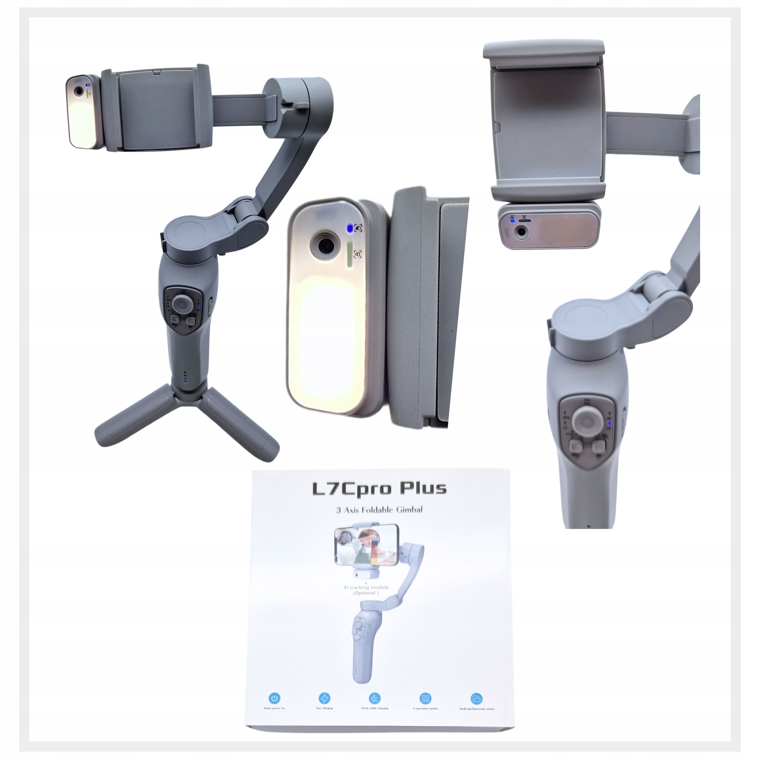 L7C 3 Axis Foldable Gimbal スマホジンバル L7C 3 Axis Foldable