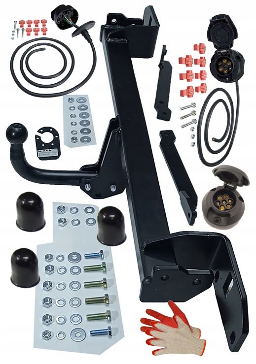 HAK HOLOWNICZY+WIĄZKA +OSŁONKI OPEL MOKKA+X J13 2013-2021+CHEVROLET TRAX Uciąg 1200 kg